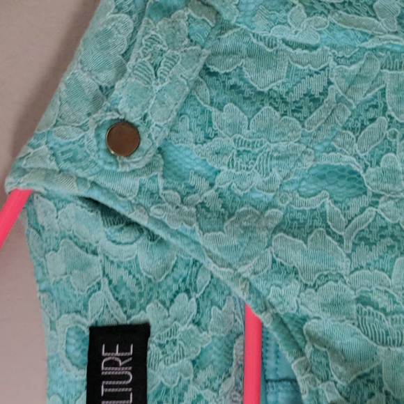 Love Culture Minty Green Lace over jacket M - Picture 7 of 7